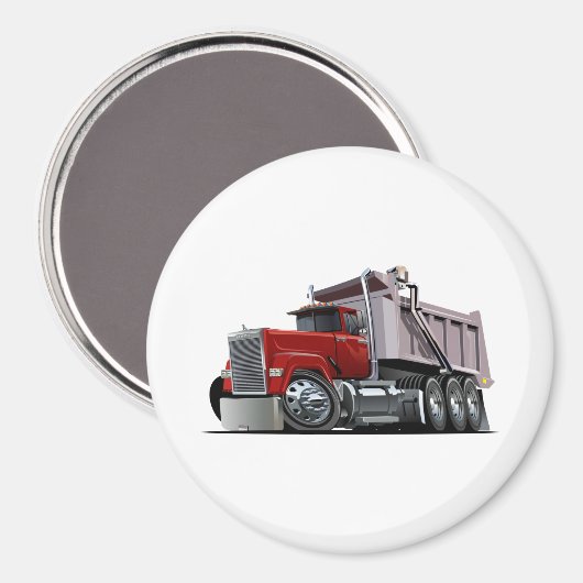 Cartoon-LKW-Magnet Magnet (Vorderseite/Rückseite)