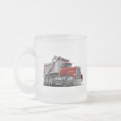 Cartoon LKW mattierte Tasse (Links)