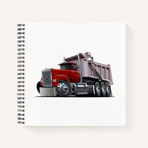 Cartoon-LKW-Notebook Notizblock
