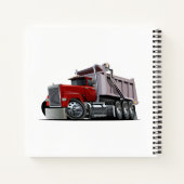 Cartoon-LKW-Notebook Notizblock (Rückseite)