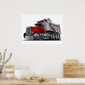Cartoon-LKW-Plakat Poster (Küche)