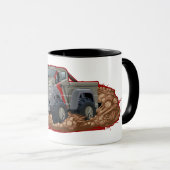 Cartoon-LKW Tasse (VorderseiteRechts)