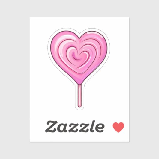 Cartoon lollipop aufkleber (Blatt)