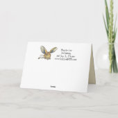 Cartoon Long Eared Jerboa Card Dankeskarte (Rückseite)