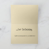 Cartoon Long Eared Jerboa Card Dankeskarte (Innenseite)