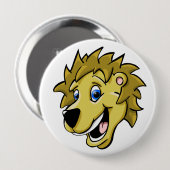 Cartoon-Löwe Button (Vorne & Hinten)