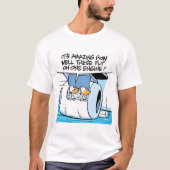 Cartoon-Luftfahrt-Spaß-Enten-T-Shirt T-Shirt (Vorderseite)