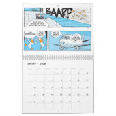 Cartoon Luftfahrt-Spaß-Kalender Kalender (Jan 2026)