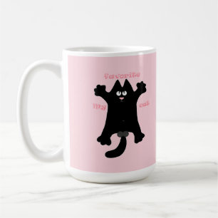 # Cartoon #lustig #Katze Wurfkissen Kaffeetasse