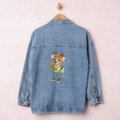 Cartoon lustiger Hund Jeansjacke (Hangar)
