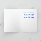 Cartoon lustiger Spaß Happy Birthday Karte (Innenseite)