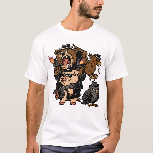 Cartoon Mafia T-Shirt (Vorderseite)