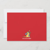 Cartoon Magic Dragons atmen Feuer Halloween-Party Einladung (Rückseite)