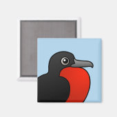 Cartoon Magnificent Frigatebird Magnet (Vorderseite/Rückseite)