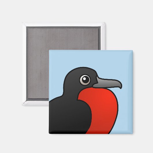 Cartoon Magnificent Frigatebird Magnet (Vorderseite/Rückseite)