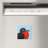 Cartoon Magnificent Frigatebird Magnet (In Situ (Geschirrspüler))