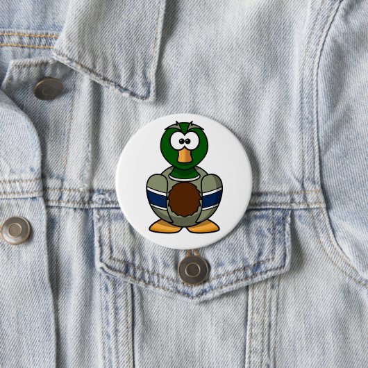 Cartoon Mallard Duck Button (Beispiel)