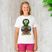 Cartoon Mallard Duck Girls T - Shirt