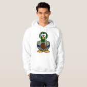 Cartoon Mallard Duck Mens Hoodie (Vorne ganz)