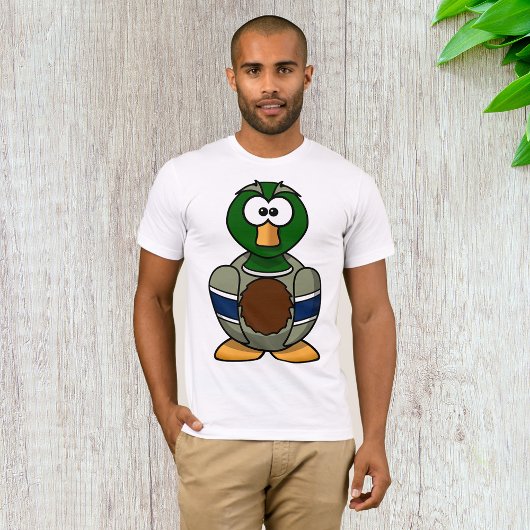 Cartoon Mallard Duck Mens T - Shirt