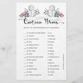 Cartoon Mamas Snowman Baby Dusche (Vorderseite)