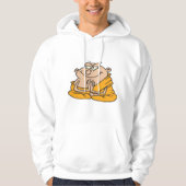 Cartoon Man vermittelt Hoodie (Vorderseite)
