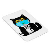 Cartoon Manchys Bleibe Magnet (Rechte Seite)