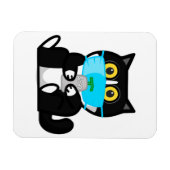 Cartoon Manchys Bleibe Magnet (Horizontal)