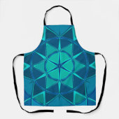 Cartoon Mandala Blue Schürze (Vorderseite)