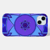 Cartoon Mandala Blue und Lila Case-Mate iPhone Hülle (Rückseite (Horizontal))
