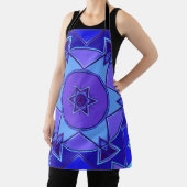 Cartoon Mandala Blue und Lila Schürze (InSitu)