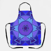 Cartoon Mandala Blue und Lila Schürze (Vorderseite)