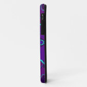 Cartoon Mandala Blume Blau und Lila Case-Mate iPhone Hülle (Hinten/Links)