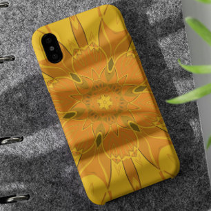 Cartoon Mandala Blume Gelb Case-Mate iPhone Hülle