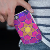 Cartoon Mandala Blume Gelb Rosa und Blau Case-Mate iPhone Hülle