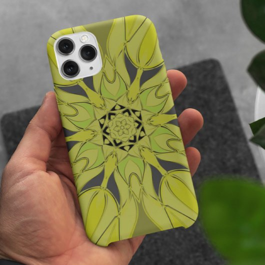 Cartoon Mandala Blume Green Case-Mate iPhone Hülle