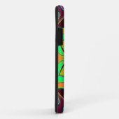 Cartoon Mandala Blume Green Orange und Lila Case-Mate iPhone Hülle (Hinten/Rechts)