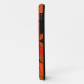 Cartoon Mandala Blume Orange Case-Mate iPhone Hülle (Hinten/Links)