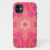 Cartoon Mandala Blume Pink Case-Mate iPhone Hülle (Rückseite)