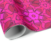 Cartoon Mandala Blume Pink Geschenkpapier (Rolleneckpunkt)