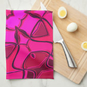 Cartoon Mandala Blume Pink Geschirrtuch (Viertel Falte)