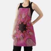 Cartoon Mandala Blume Pink Schürze (InSitu)