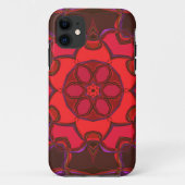 Cartoon Mandala Blume Rosa und Lila Case-Mate iPhone Hülle (Rückseite)