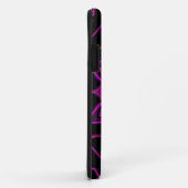 Cartoon Mandala Blume Rosa und Schwarz Case-Mate iPhone Hülle (Hinten/Rechts)