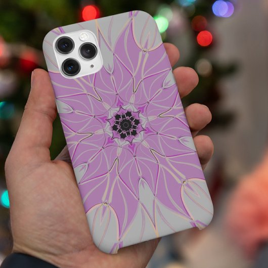 Cartoon Mandala Blume Rosa und Weiß Case-Mate iPhone Hülle