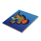 Cartoon-Mandarine/Dragonet Fische Fliese (Seite)