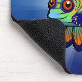 Cartoon-Mandarine/Dragonet Fische Mousepad (Ecke)