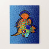 Cartoon-Mandarine/Dragonet Fische Puzzle (Vertikal)