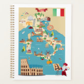 Cartoon Map Italiens Planer (Vorderseite)