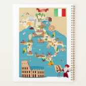 Cartoon Map Italiens Planer (Rückseite)